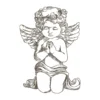 Angel embroidery design - sketch embroidery pattern