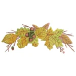 Autumn Branch Embroidery Design - Machine Embroidery
