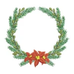 Christmas Wreath Embroidery Design 3 - Monogram Frame