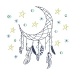 Dream Catcher Embroidery Design 4 - Machine Embroidery