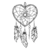 Dreamcatcher embroidery design - sketch embroidery