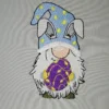 Easter gnome embroidery design 1 - cute gnome embroidery pattern