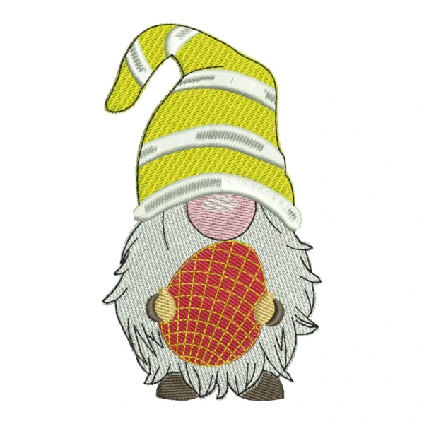 Easter gnome embroidery design 3 - cute gnome embroidery pattern - machine embroidery design