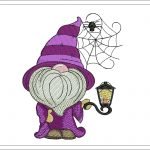 Gnome Embroidery Design | Happy Halloween