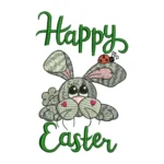 Happy Easter Embroidery Design 7 - Bunny Embroidery