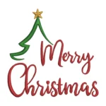 Merry Christmas Embroidery Design - Christmas Pattern
