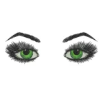 Woman Eyes Embroidery Design - Machine Embroidery Pattern