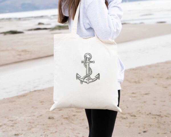 Anchor sketch embroidery