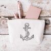 Anchor sketch embroidery