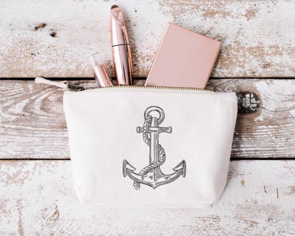 Anchor sketch embroidery