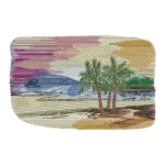 Beach Embroidery Design - Sunset Embroidery Pattern
