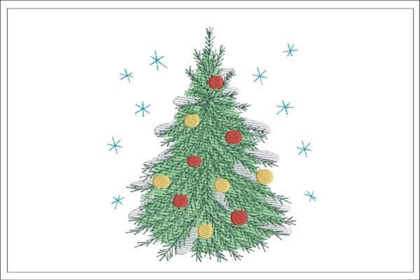 Christmas Tree embroidery design