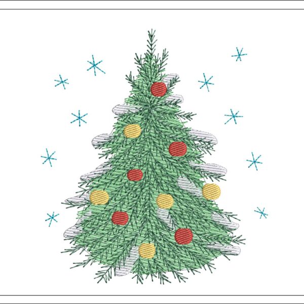 Christmas Tree embroidery design