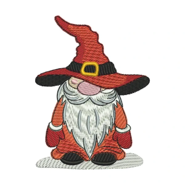 Christmas gnome embroidery design 8 - cute gnome embroidery pattern