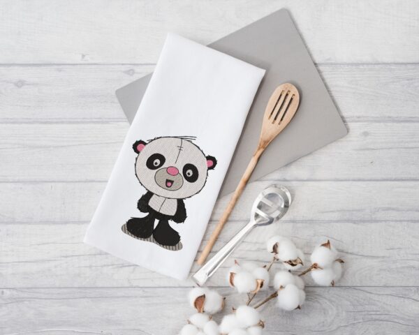 Cute Panda embroidery design