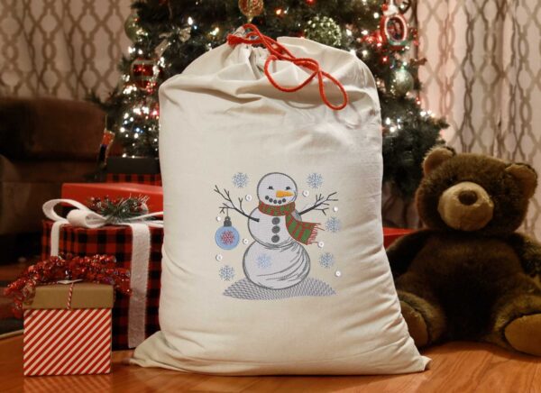 Cute Snowman embroidery design