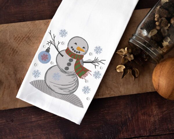 Cute Snowman embroidery design