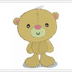 Cute Teddy Embroidery Design