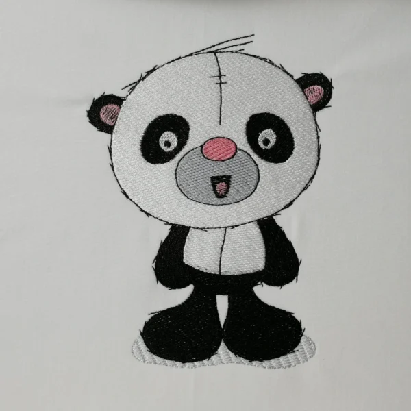 Cute panda embroidery design - machine embroidery pattern 1