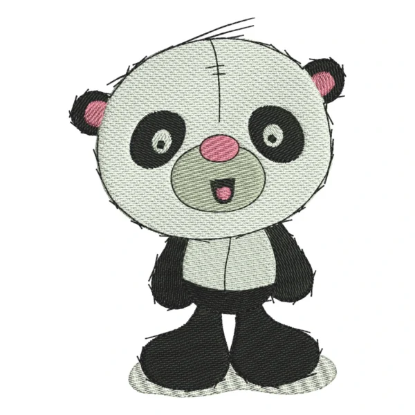 Cute panda embroidery design - machine embroidery pattern