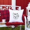 French bulldog embroidery design