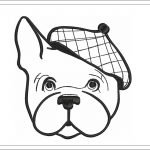 Dog Embroidery Design | French Bulldog