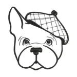 French Bulldog Embroidery Design - Animal Pattern