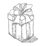 Gift Sketch Embroidery Design - Christmas Pattern