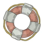 Lifebuoy Embroidery Design 2 - Machine Embroidery