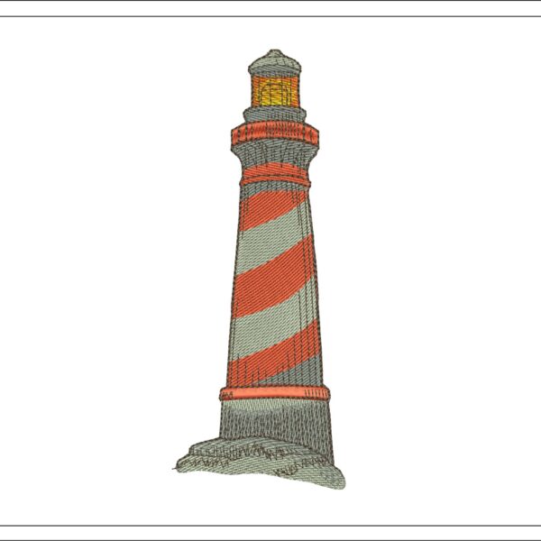 Lighthouse embroidery file