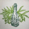 Olive oil embroidery design - olives embroidery - sketch embroidery pattern
