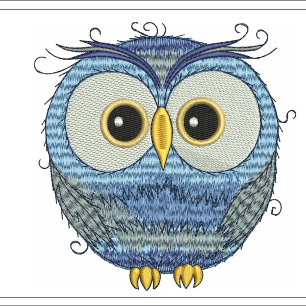 Owl embroidery design