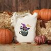 Owl in the cup Halloween embroidery