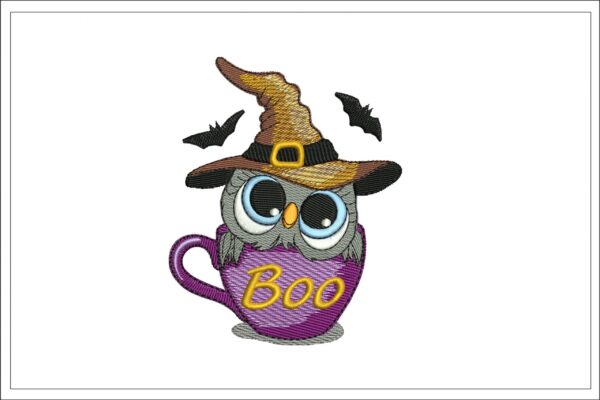 Owl in the cup Halloween