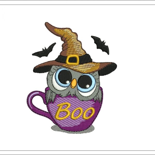 Owl in the cup Halloween