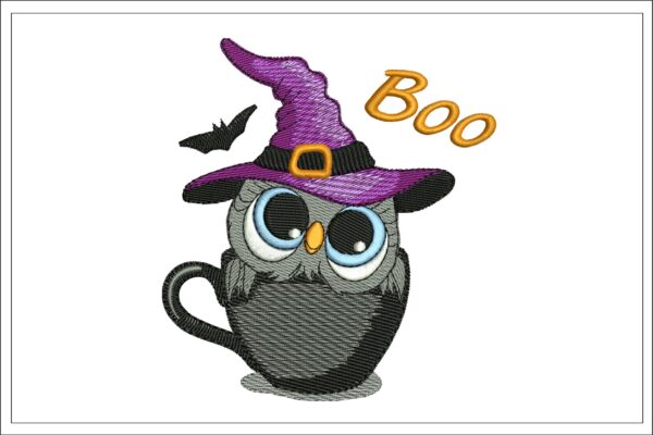 Owl in the cup Halloween