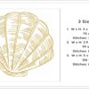 Scallop shells embroidery design