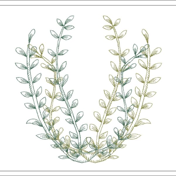 Seaweed embroidery design