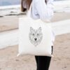 Wolf embroidery