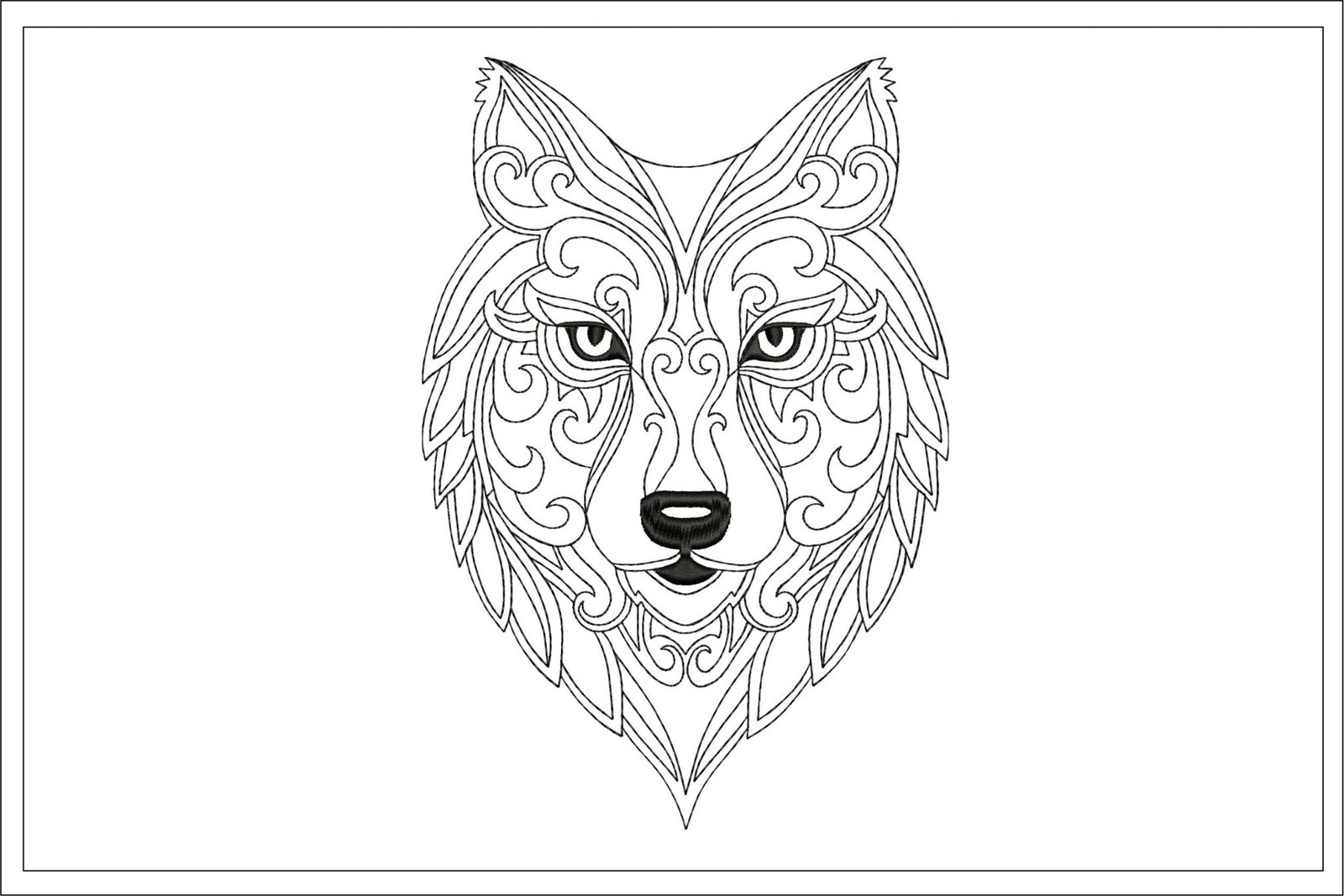 Wolf Embroidery Design wolf-embroidery-design