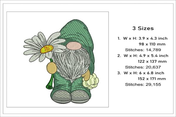 Gnome with daisy