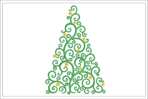 Christmas Tree embroidery design