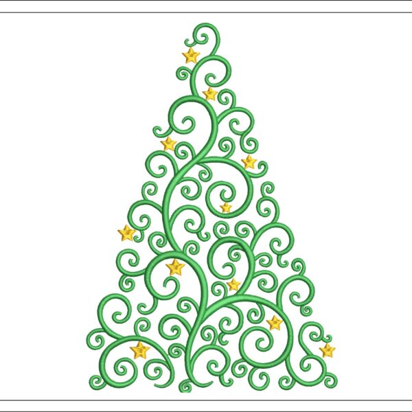 Christmas Tree embroidery design