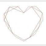 Geometric Heart Embroidery | Simple Frame Design