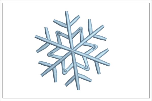 Snowflake embroidery design