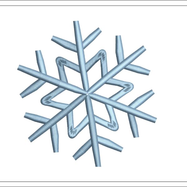 Snowflake embroidery design