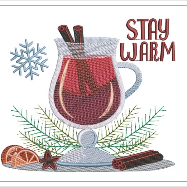 Stay Warm embroidery design