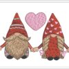 Cute Gnome Couple embroidery design