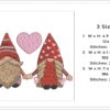 Cute Gnome Couple embroidery design