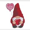 Gnome With Heart embroidery design